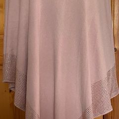 Voyelles ladies poncho in blush pink - New