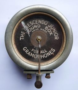 Antique gramophone pickup head Decca Crescendo Junior Gramophone Soundbox