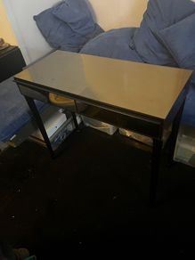 Copper Tinted Mirror Desk/Vanity