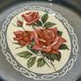 Vintage Wade Irish Porcelain Ashtray or Trinket Dish with a Rose Decal Image 3