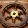 Ships Steering Wheel  32 cm Wood & Brass Antique Style Image 3