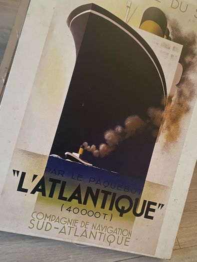 "L'Atlantique" Ocean Liner Canvas Wall Art