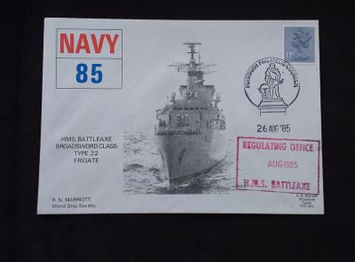 Great Britain Stamps : HMS Battleaxe - 1985 Plymouth Navy Days Commemorative Cover