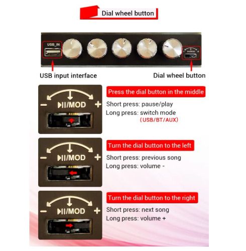 WANGCL 2 x 160W + 220W 2.1 Channel TDA7498E ZK-HT21 Bluetooth Digital Power Amplifier Module High and Low Tone Subwoofer
