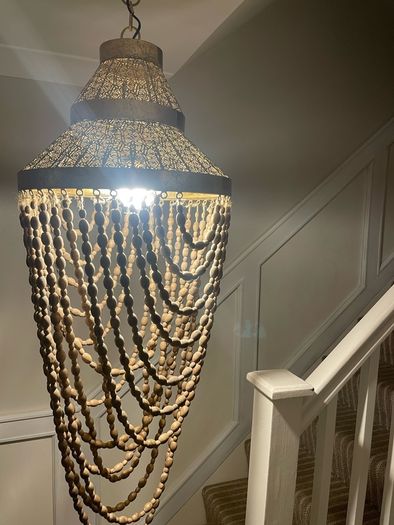 Beaded chandelier
