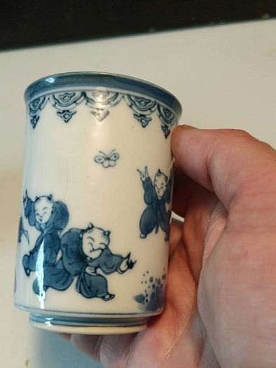 2 X Vintage Karako Nabeshima Hand painted Cups