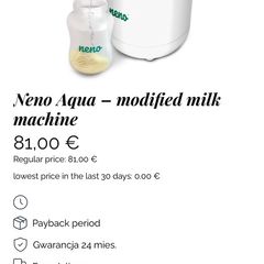 Modified milk machine