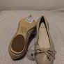 Leather Bow Ballerina Flat pumps Shoes, NEW WITH TAGS Image 5
