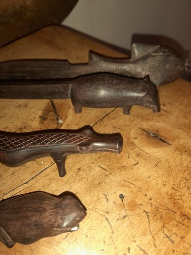 5 Hand Carved Letter Openers