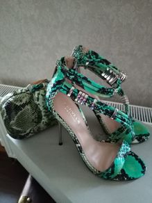 Carvela Heels and matching clutch Postage included