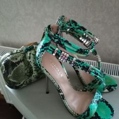 Carvela Heels and matching clutch Postage included