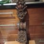 Antique Architectural Carved Wood Wall Sconce Image 8