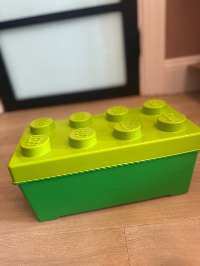 Green Lego storage box