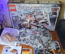 Lego star wars 4504 Millennium Falcon Original Trilogy Edition , 75414 forceburn speeder + vintage figures