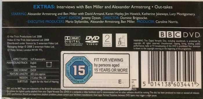 The Armstrong & Miller Show [2007] Series 1 [DVD TV Boxset]  Plays UK/IRL - Region 2