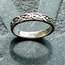 Sterling silver Celtic design ring size K or 5.5 Image 5