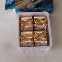 Silver plated napkin rings