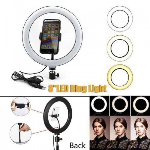 29412 10" LED Selfie Ring Light Dimmable Lighting Kit Phone Stand