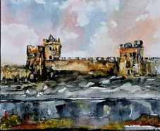 cahir castle watercolour