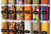 FREE P&amp;P Food Storage Container Set - 24 Piece, Kitchen &amp; Pantry Organization, BPA-Free, Plastic Canisters with Durable Lids Ideal for Cereal, Flour &amp; Sugar - Labels, Marker &amp; Spoon Set