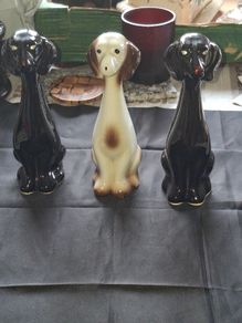 3 Porcelain Dogs for sale as a lot, Postage Available