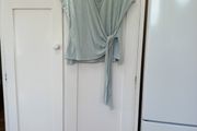Linea Teal Cross Body Top Size L Unused.