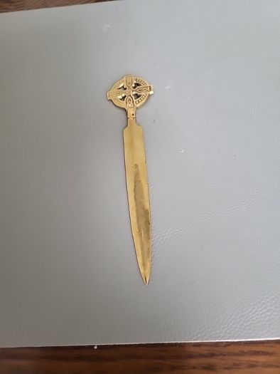 Vintage brass letter opener