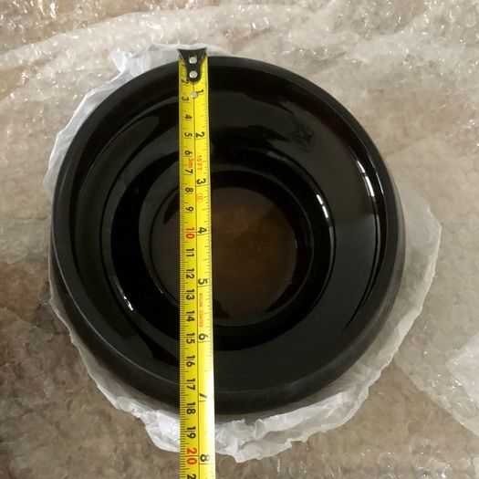 Gorgeous tinted glass asymmetrical decorative bowl