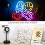DISCOUNT CODE IN DESCRIPTION Smile Face Neon Sign LED Neon Light Wall Decor Smiley Face Light Up Signs USB Happy Faces Neon Signs for Bedroom Kids Room Wedding Party Decor (FREE SHIPPING) Image 5