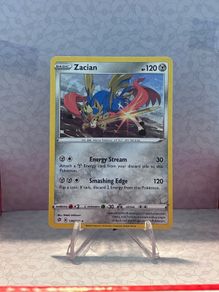 pokemon card zacian cracked holo