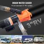 RV Portable Macerator Pump, 12V, 12GMP Quick Release RV Waste Pump, RV Sewage Sewer Pump with Detachable Quick Connection Valve Metal Hose Image 6