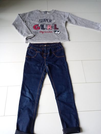 Girls jumper and jeans