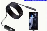 JCBLAON 2m Android-Compatible Endoscope Camera with Type-C USB, 640x480P HD Resolution, Adjustable Soft Wire Borescope Suitable for Car Inspection,,, for Use with Smartphones/Tablets (No External Adapter Required)