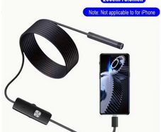 JCBLAON 1m/2m Android-Compatible Endoscope Camera with Type-C USB, 640x480P HD Resolution, Adjustable Soft Wire Borescope Suitable for Car Inspection,,, for Use with Smartphones/Tablets (No External Adapter Required)