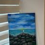 Original Painting on Canvas - Irish Coast Vibe Seascape (30x50cm) Image 3