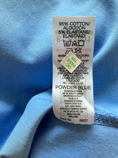 BNWT Size 10 Blue Fitted T Shirt by Dunne's