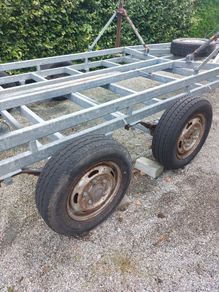 Yacht trailer galvanised with suspension