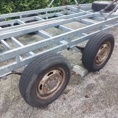Yacht trailer galvanised with suspension
