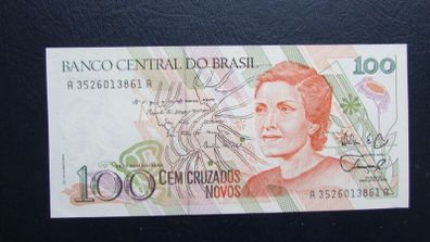 Brazil 1990.100 Cruzados.Uncirculated Banknote.