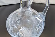Failte Irish Lead Crystal Jug Peter O Farrell Signed 1983 Hand Cut Ireland 19cm