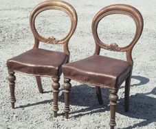 Balloon Back Chairs Pair KAS1307