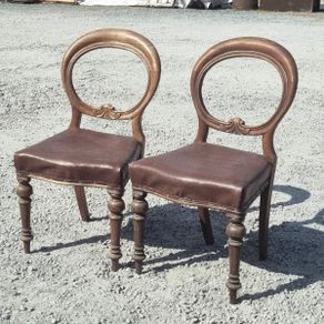 Balloon Back Chairs Pair KAS1307