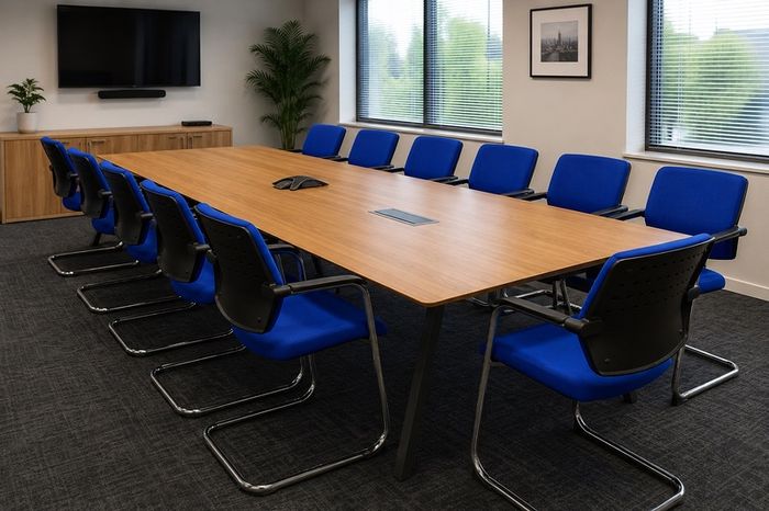 14 Blue Office / Boardroom / Meeting Chairs