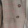 New Look Brown Check Double Breasted Blazer with Skirt Image 2