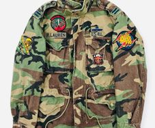 Polo Ralph Lauren M-1943 Military Field Patch Camouflage Jacket  Small