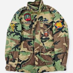 Polo Ralph Lauren M-1943 Military Field Patch Camouflage Jacket  Small