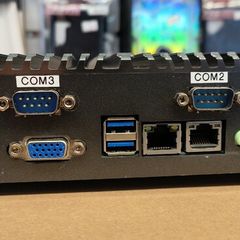 Fanless Industrial Mini PC Intel Core i7-6500U, 16GB, 256GB SSD, Windows 10 Pro  RS232 HDMI VGA