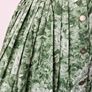 Vintage 1950s 1960s green floral cotton tea dress handmade feminine summer S 8 10 Image 4