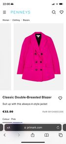 BRAND NEW Classic Pink Blazer: Size 8