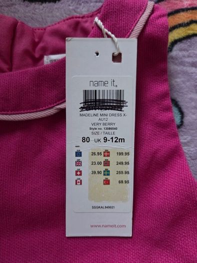 9-12m, With Tags Name It Dress